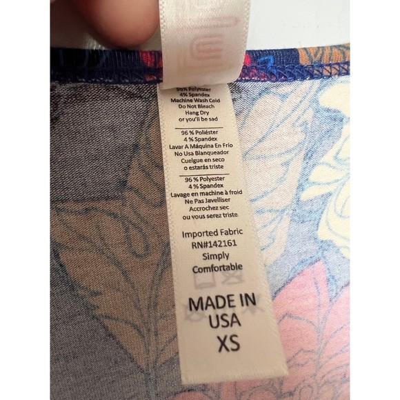 Lularoe floral pattern Perfect T size XS - Picture 4 of 5
